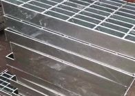 Anti Skid Vertical Steel Walkway Mesh 40mm Electro Toothed Galvanised Steel Grating